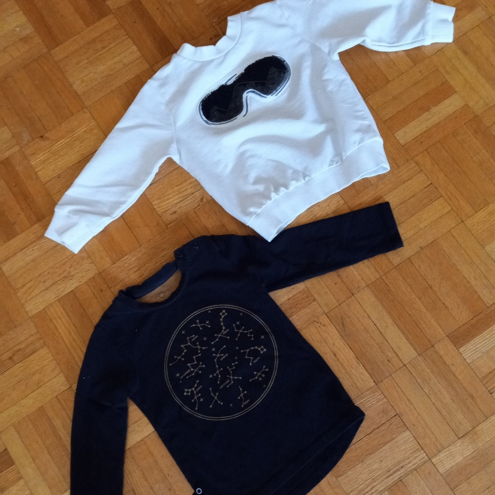 Lot of 2 boys size 1 year tops